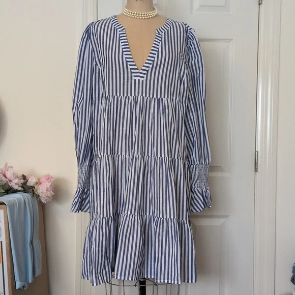 Pommander Place Striped Kenzo Dress Sz. XXXL - Picture 3 of 9